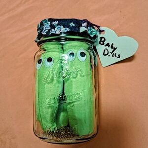 1 Pint Of Baby Dills In A Mason Kerr Jar ( Decor For Your Kitchen)
